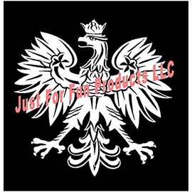 Just For Fun 16" Polish Eagle Poland Symbol Country Vinyl Die Cut Decal Bumper Sticker, Windows, Cars, Trucks, laptops, etc