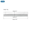 Sourcing Map 2Pcs Silver Iron Door Spindle Bar, 50mm Square