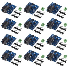 AOICRIE 12pcs DC Power Shield V1.1.0 for WEMOS D1 Mini Shield Development Board DC Power Supply Screen Module