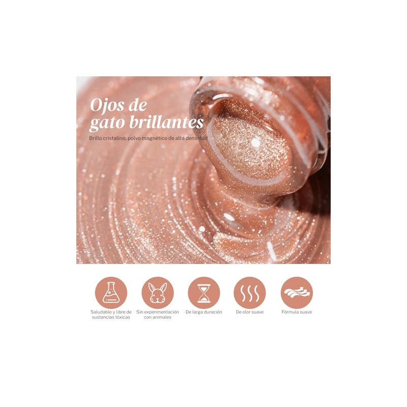 CHERIMOYA Esmalte de Uñas de Gel Ojos de Gato Ultra