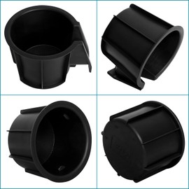 AOIT 2PCS Cup Holder Insert Compatible with To yota 4RUNNER 2010-2023, Rubber Holder Cup Vehicle Parts & Accessories, Replaces 66991-35030 66992-35030 Center Console Left Front & Rear Cupholder Insert