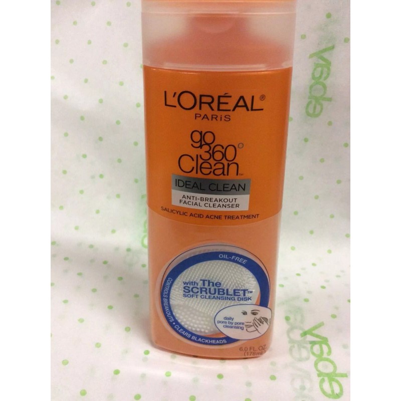 L'Oreal Paris Go 360 Clean, Anti-Breakout Facial Cleanser for Acne