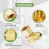 Litorange 1 PCS Propane Gas Oil 90° Elbow Connector Coupling