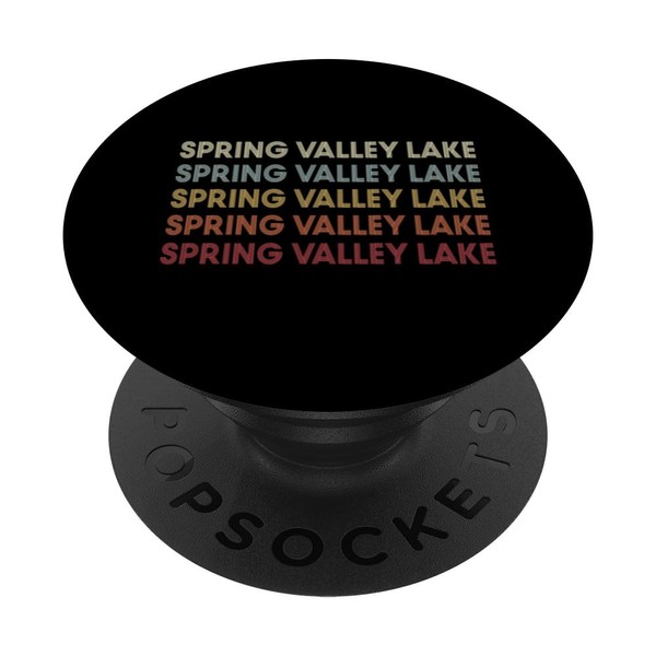Spring Valley Lake California Spring Valley Lake CA Retro PopSockets