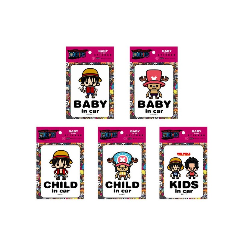ゼネラルステッカー LCS-023 ルフィBABY in car
