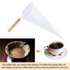 uxcell 2Pcs Coffee Pour Over Filters, Flannel Cloth Filter Bags