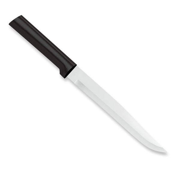 Rada Cutlery Slicing Knife – Stainless Steel Blade With Black Steel Resin Handle Made in USA, 11-3/8 Inches