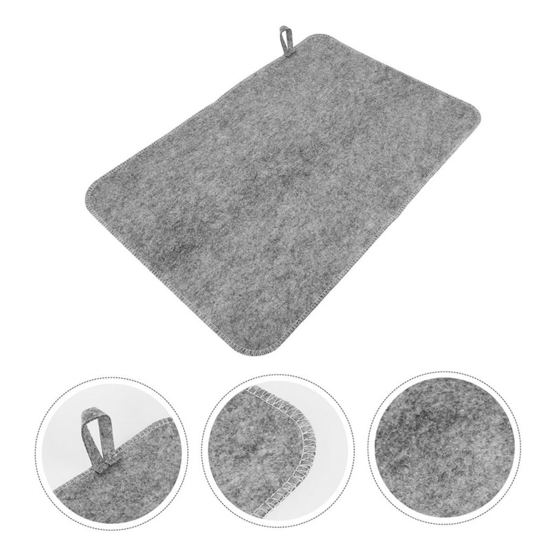 TOVINANNA 2pcs Portable Sauna Cushion Heat Insulation Mat Absorbent Diatomite