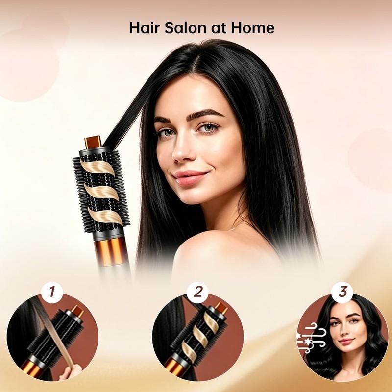 Upgraded Large Round Volumizing Brush Attachment Compatible with Dyson Airwrap