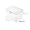 TEHAUX 2Pcs Small Plastic Card Storage Boxes Stackable Desktop Organizers
