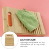 Tomaibaby Mini Washboard Wooden Washing Board Household for Students Clothes