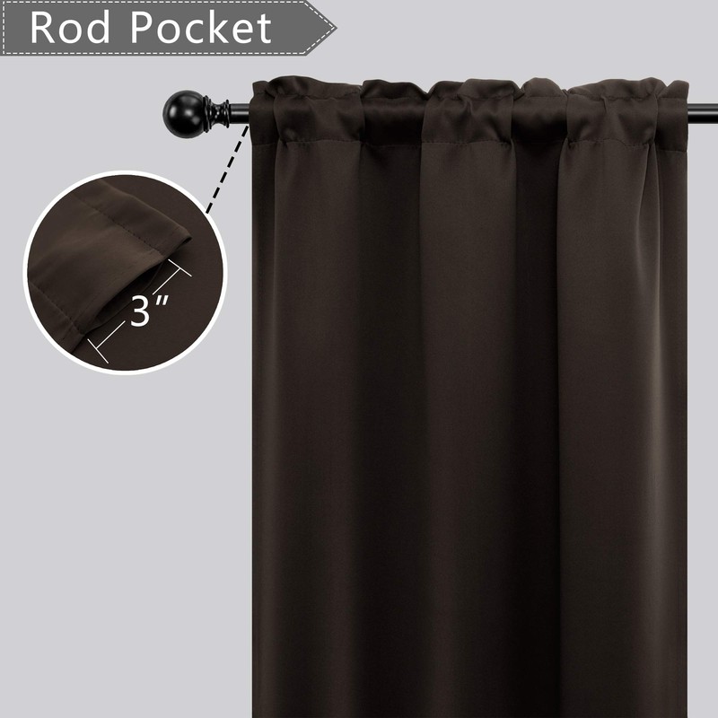 Mrs.Naturall RV Curtains for Camper Windows,Blackout Black Out Thermal Window