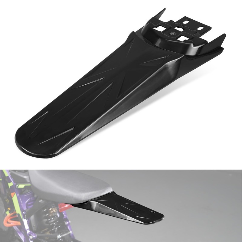 NICECNC Black Rear Fender Extended Longer Compatible with Surron Light