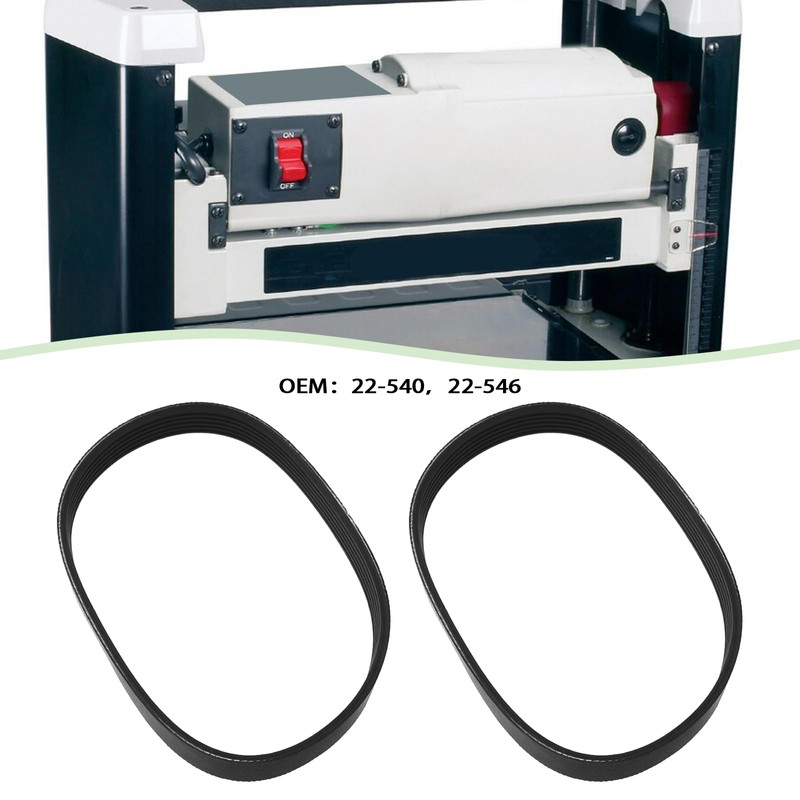 OTOTEC 2pcs Drive Belts Planer Drive Poly V Belts 14mm