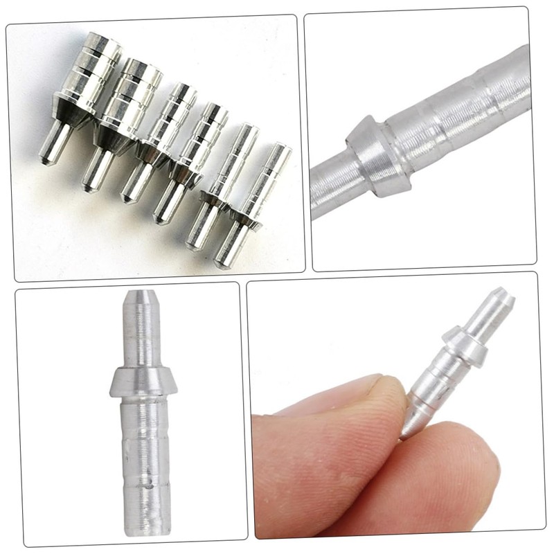Sosoport 40pcs Nock Accessories Aluminum Tails Shafts 4.2mm Inner Diameter