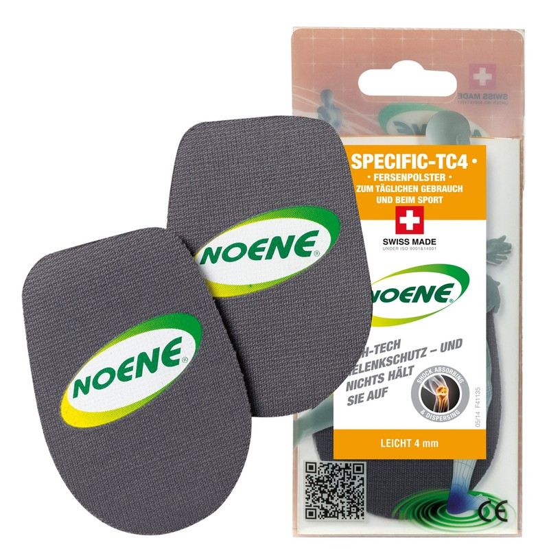 Noene Insole Specific TC4 Heel Pad, Unisex, Insoles, 8424657539881, grey,