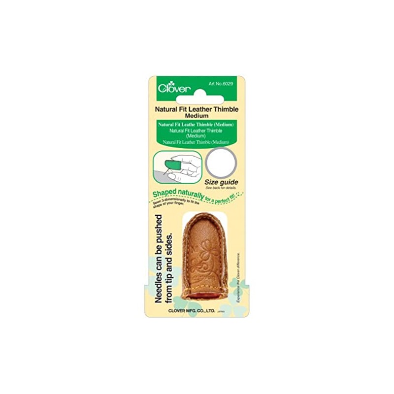 Clover Natural Fit Leather ThimbleM