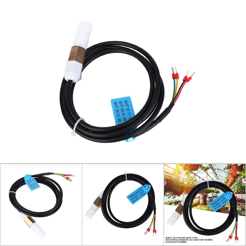 FS400-SHT3X Soil Digital Temperature Humidity Sensor Probe Copper and Plastic