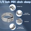 Boltigen 5 Pack 1/2 Inch Brass Crimp PEX Fittings -