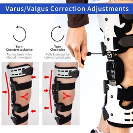 Tairibousy OA Unloader Knee Brace, OA Knee Brace Medial Unloader Knee Support for Osteoarthritis, Arthritis Pain, Avascular Necrosis, Bone on Bone Knee Joint Pain and Degeneration (Right)