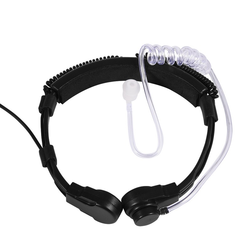 Throat Mic Headset Acoustic Tube Earpiece PTT for Baofeng UV5R