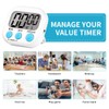 SULIVES 4PCS Digital Kitchen Timer Magnetic Backing Stand Timers, LCD