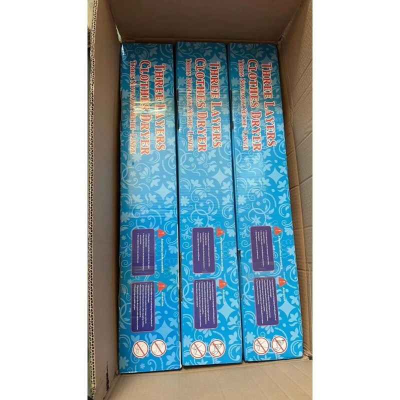 ArgenMex Tendedero Vertical De 6 Niveles Unico Con Ruedas Plegables