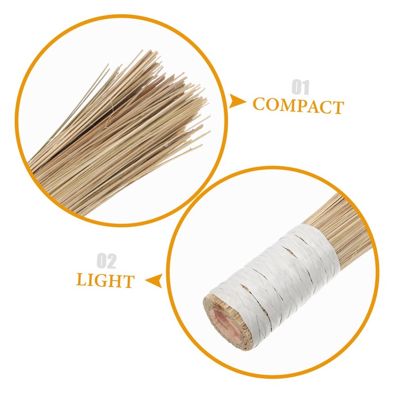 FRCOLOR 2Pcs Bamboo Kitchen Cleaning Brushes Durable Pot Scrubbers Non