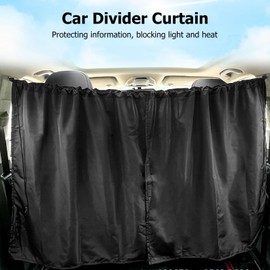 Car Divider Curtain, Car Window Shades for Rear, 95% Light Blocking Sunshade, 70 X 39 Inch Privacy Divider Curtain, Sedan SUV Sunshade Covers for Travel Camping Nap Sleeping