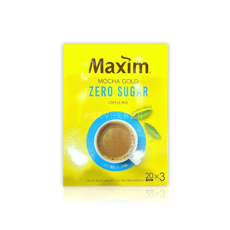 Mocha Gold Zero Sugar Coffee Mix 60T Maxim Stevia Low