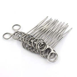 AA PRO 10× Mosquito HEMOSTAT Curved FORCEP 5" Locking Handle Picking Instruments A+ Quality