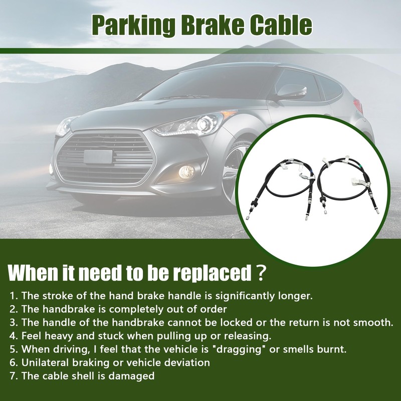 GXARTS Left and Right Parking Brake Cable 597602V000 597702V000 Compatible