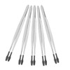 VICASKY 5pcs Stamp Collecting Tweezers Flat Grip Craft Tool for