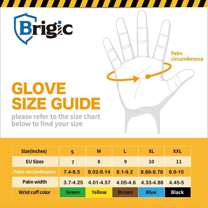 Brigic Winter Work Gloves for Men, Waterproof Work Gloves for