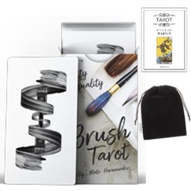 Kancharo Tarot Cards, 87 Cards, Tarot Divination [Brush Tarot] Japanese Tarot Card Basic Instruction Manual & Pouch Included (Genuine)