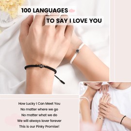 VU100 Couples Bracelet for Him and Her 2, Nylon, No gemstone