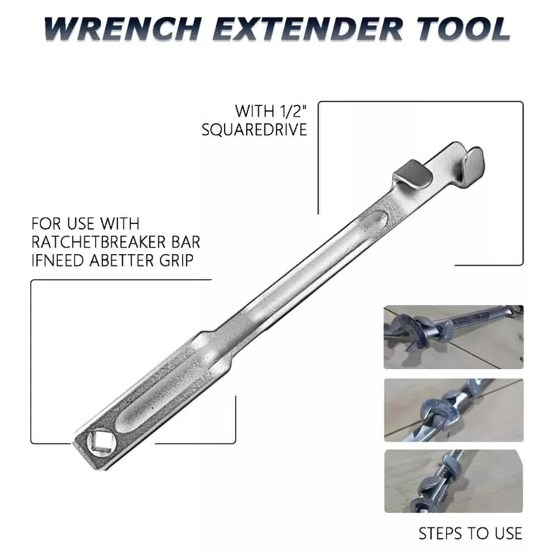 Crozgan Wrench Extender Tool Bar 34cm 1/2 Inch Long Torque