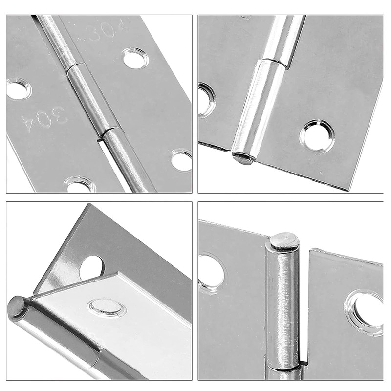 8 Pcs 38mm (1.5 inch) Door Hinges Stainless Steel Hinges
