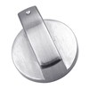 BELOWSYALER Gas Stove Knob Universal Silver Control Switch Knobs Adaptors