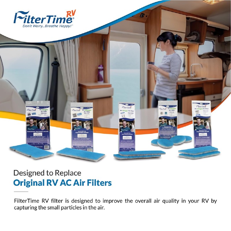 FilterTime RV FT-616 RV Air Filter 6”x16” AC Filter Replacement