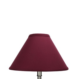 FenchelShades.com Lampshade 4" Top Diameter x 12" Bottom Diameter x 8" Slant Height with Washer (Spider) Attachment for Lamps with a Harp (Burgundy)
