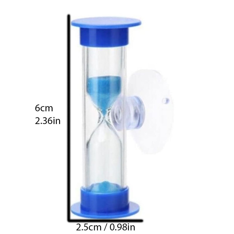 Hourglass Sand Timer 5 Minute with Suction Cup,Unbreakable Sand Watch