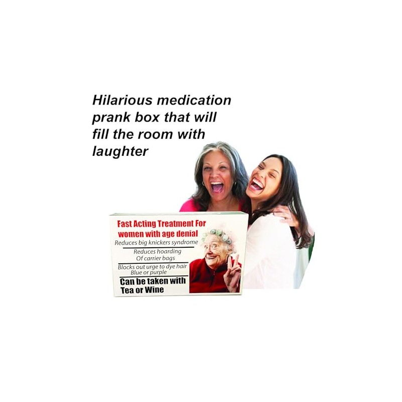 Joke Pill Box Funny Gift for Women Prank Gifts for