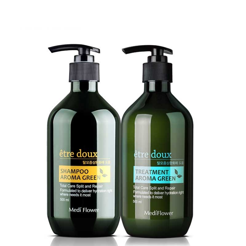 Mediflower Attus Aroma Green Hair Loss Shampoo + Treatment +