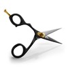 LEFT HANDED Razor Sharp Mustache & Beard Scissors - 5.5"