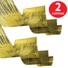Beistle Gold Metallic Ceiling Streamers – 2 Pack Fringe Party