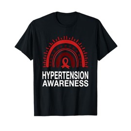 Hypertension Awareness Boho Rainbow High Blood Pressure T-Shirt