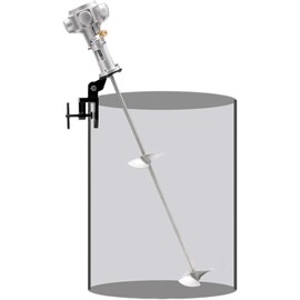 Mezclador neumático automático de Pintura con Soporte y agitador de Aire para recubrimientos, tintes e hidrosoles: Mezclador eficiente para una consistencia Uniforme y Resultados Superiores.