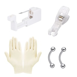 YOFANST G23 Titanium Safety Painless Disposable Piercing Gun for Self Eyebrow Piercing Kit Tool
