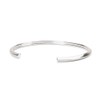 Trollbeads Silver Bangle Bracelet Heart S, Silver, no gem